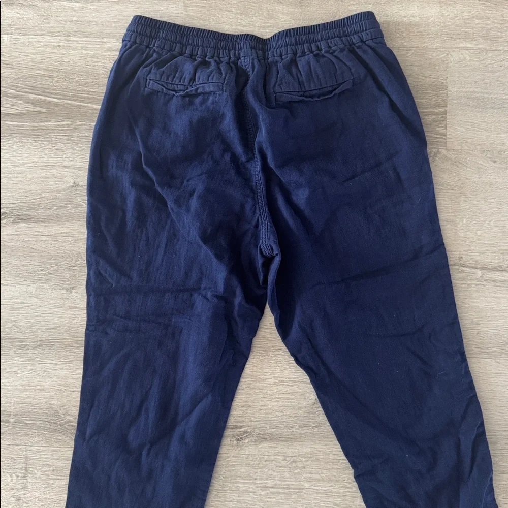 J Crew Point Sur Seaside Pants Womens 8 Cotton Twill 4 Pocket Pull On 23 inseam